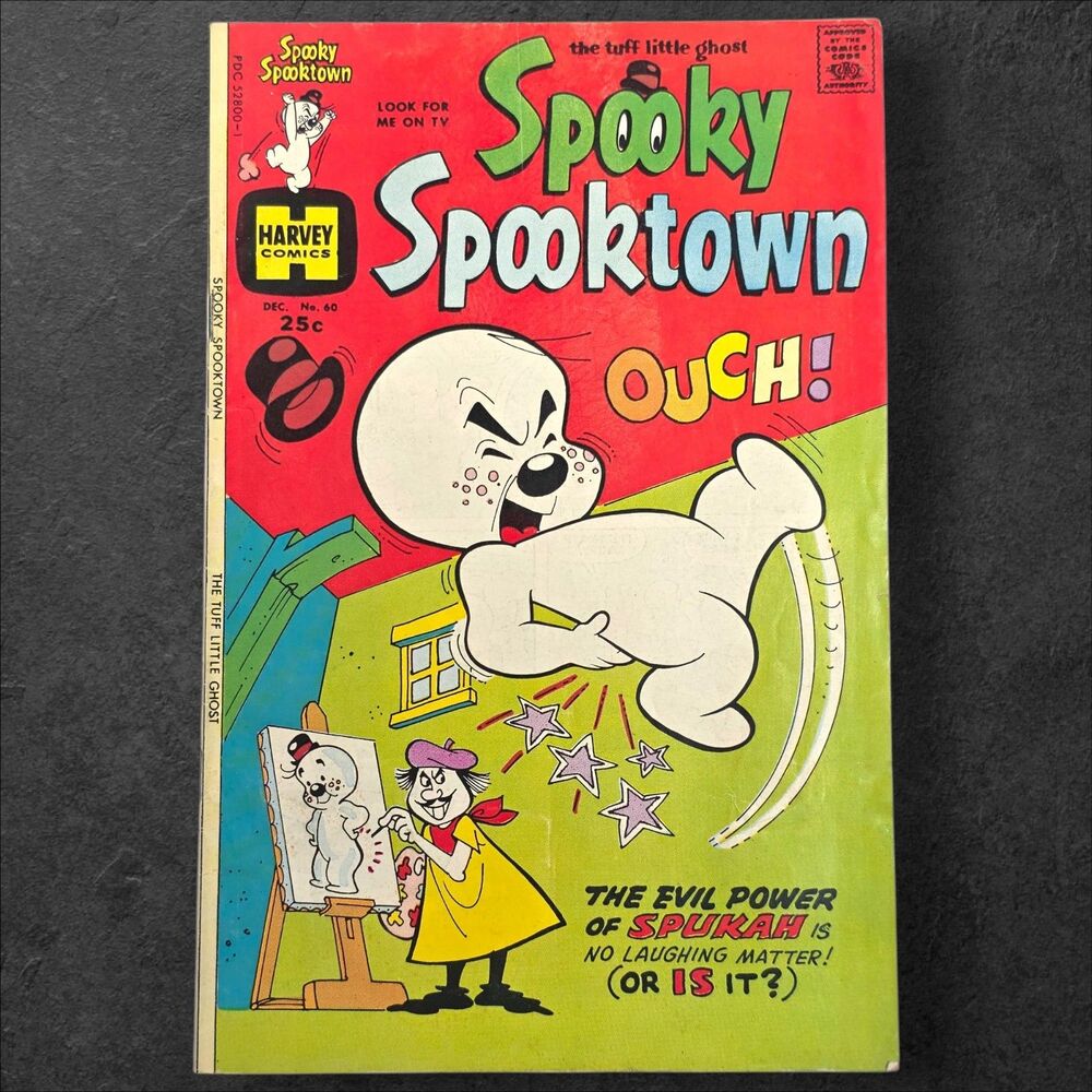 1975 Spooky Spooktown No 60 Harvey Comics Bronze Age 25c Ghost Vintage Book